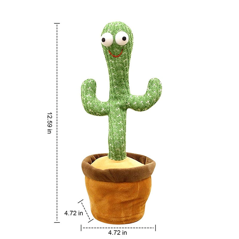 Dancing Cactus Electron Plush Toy Soft Plush Doll Babies Cactus That Can Sing And Dance Voice Interactive Bled Stark Toy For Kid - V.I.P Digital Presence