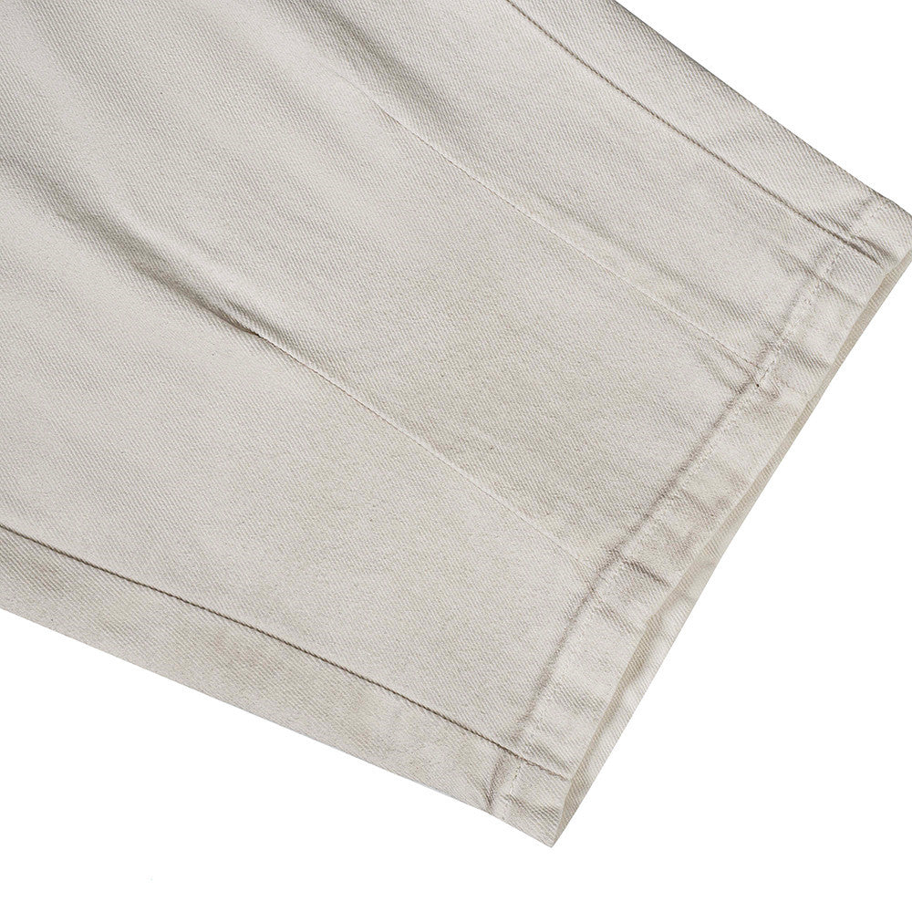 Sprayed and Distressed Denim Tapered Pants with High Street Punk Pocket Design, Loose Wide Leg Long Pants - V.I.P Digital Presence