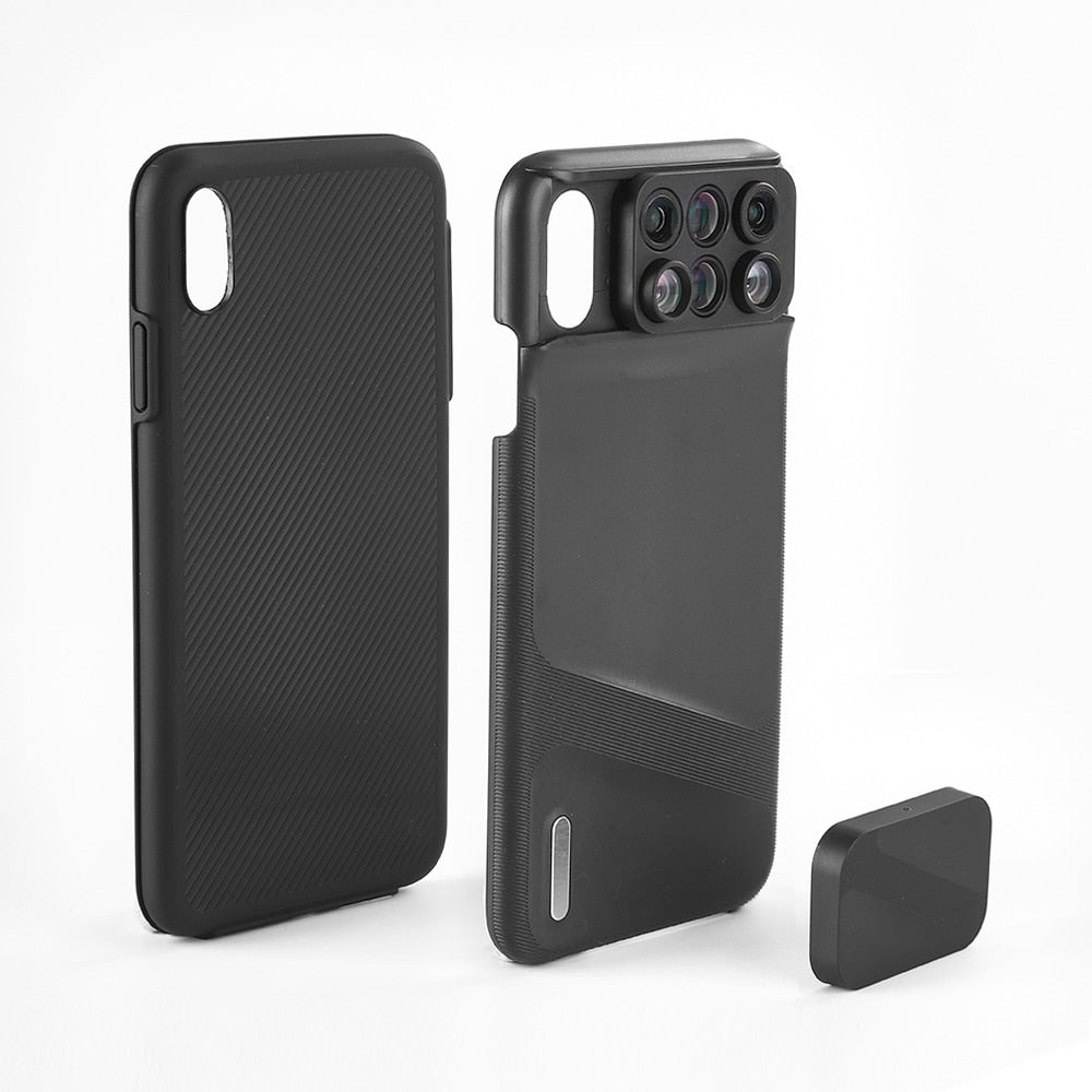 Camera Lens Phone Case for iPhone XR XS Max Fisheye Wide Angle Macro Lens Phone Cover Mobile Phone Lensese Case Full Coverage - V.I.P Digital Presence