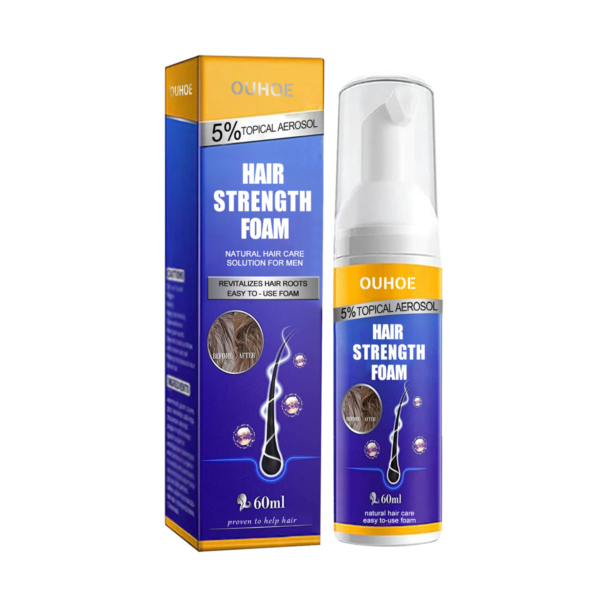 Men's Dense Hair Foam Mousse, Clean Repair Hair Root, Dense And Moisturizing Hair Mousse - V.I.P Digital Presence