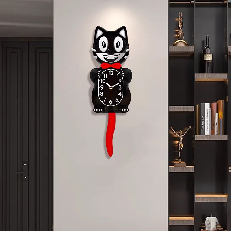 New Hot American Classic Kit Cat Clock: Swing Tail, Creative, Cute Gift, Retro Decor, Hanging Design. - V.I.P Digital Presence