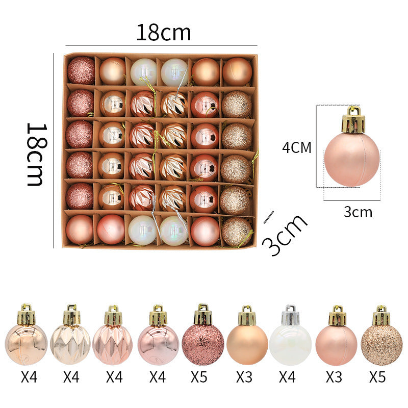 Christmas balls Christmas gifts decorations a variety of mixed 36PCS - V.I.P Digital Presence
