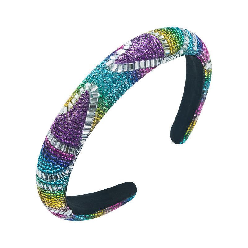 Hair Hoop Fashion New Design Shiny Gypsophila Thin Sponge Headband Korean High-End High-Skull Top Hair Accessories - V.I.P Digital Presence