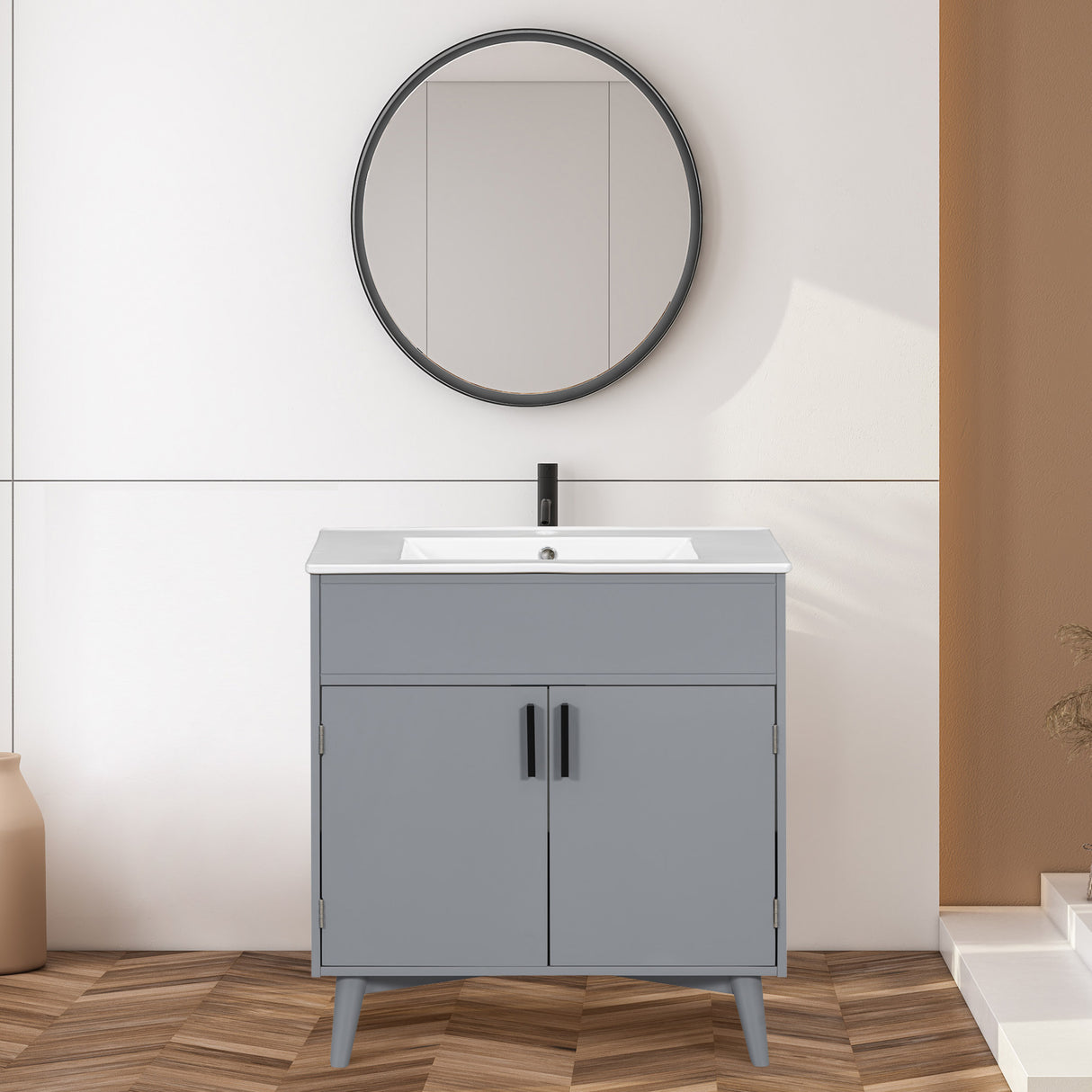Bathroom vanity Set with Sink, Combo Cabinet, Bathroom Storage Cabinet - V.I.P Digital Presence