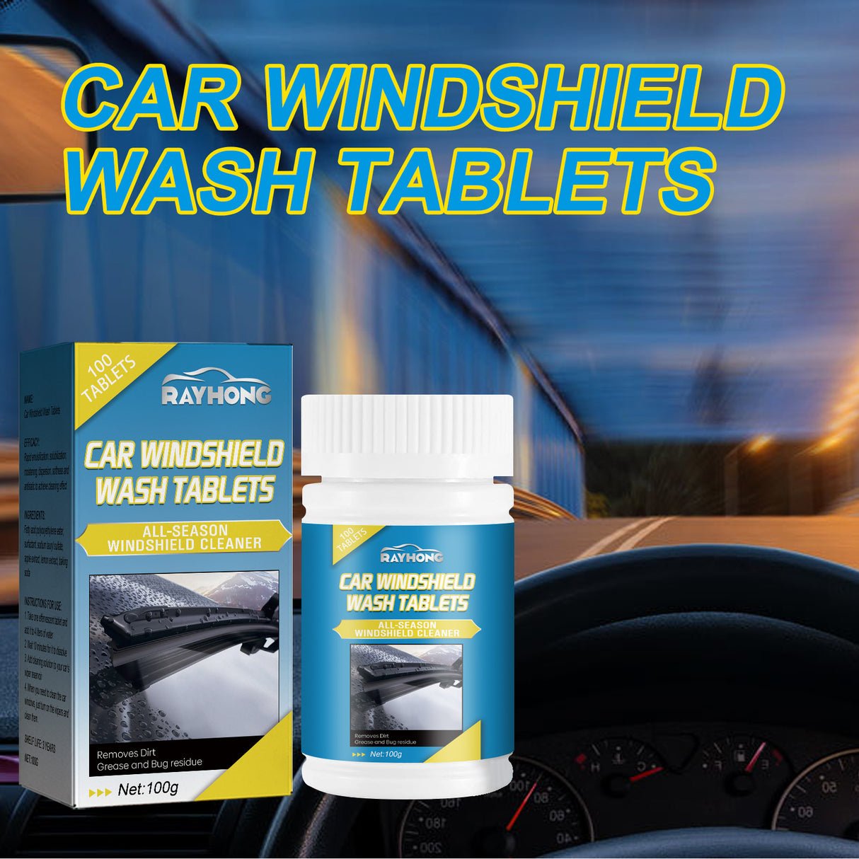 Car Windshield Cleaner, Car Glass Rearview Mirror Cleaning Oil And Removal Fog Cleaner - V.I.P Digital Presence