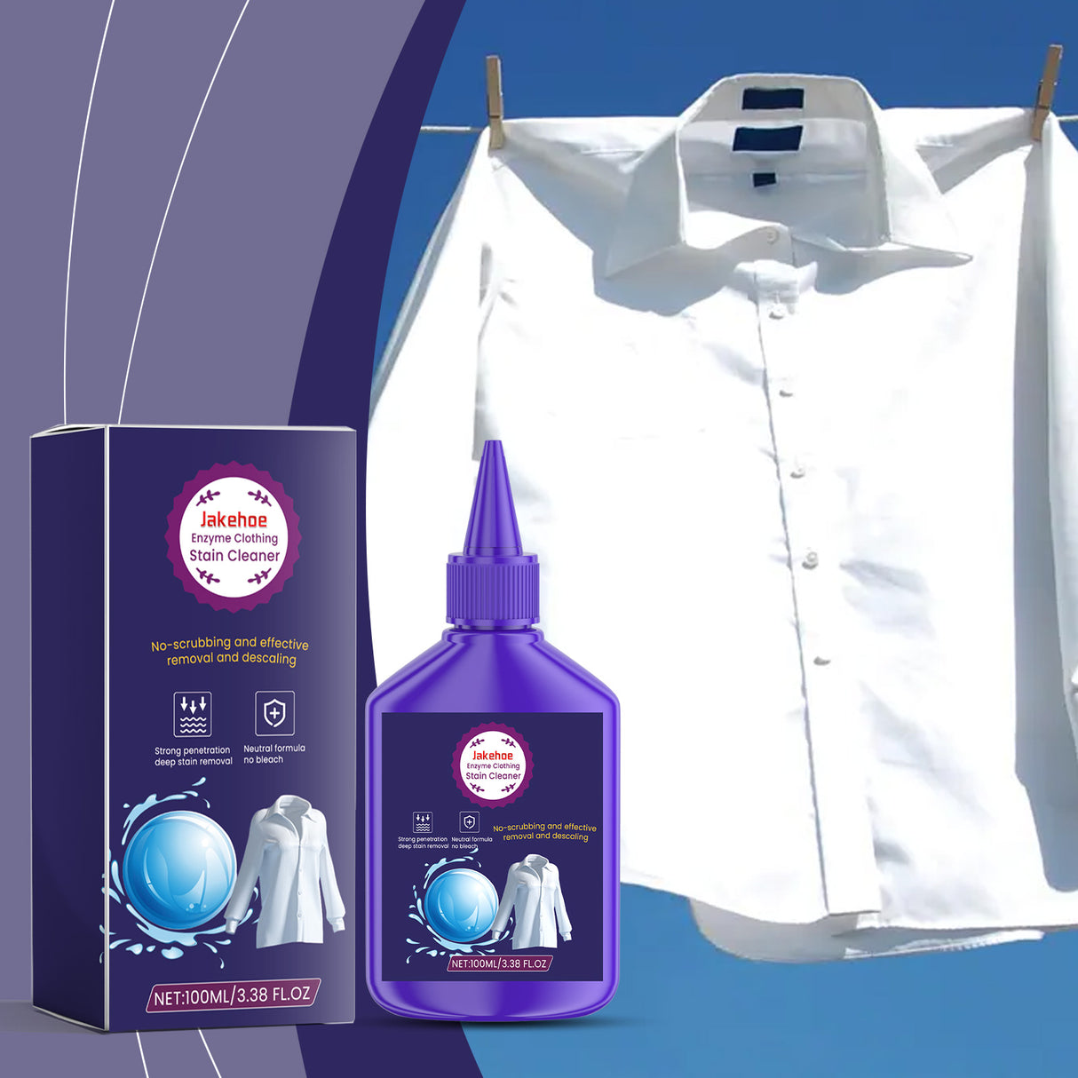 Active Enzyme Clothing Stain Remover Yellow Stain Stain Remover Mildew Stain Remover Clothing Stain Remover Mild Cleaning Solution - V.I.P Digital Presence