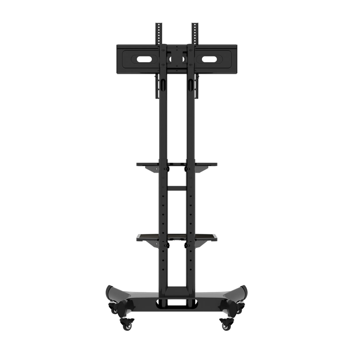 FANCO Universal Rotating TV Stand, suitable for 32-80 inch TVs, adjustable tilt height, maximum VESA 600x400mm (black) - V.I.P Digital Presence