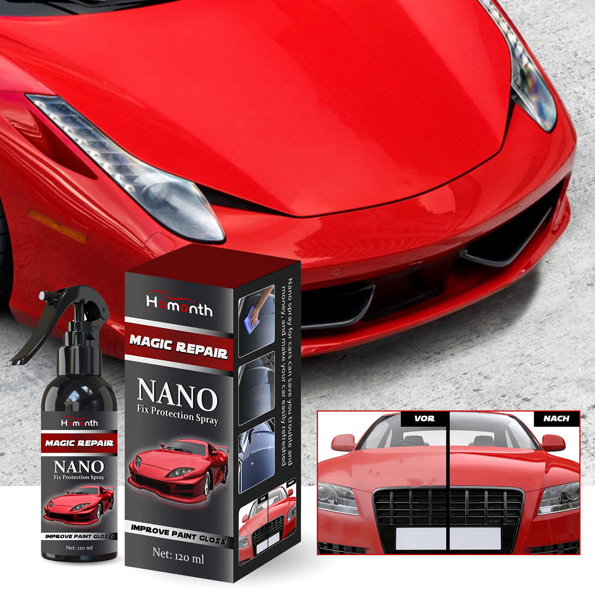 Nano Fix Protection Spray, Car Coating Agent Car Paint Maintenance Coating Crystal Wax Sealing Glaze Coating Spray - V.I.P Digital Presence