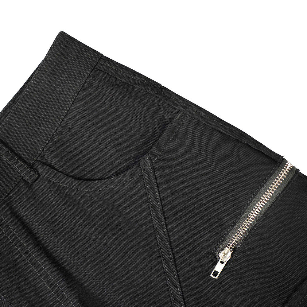 High Street Style Multi-Pocket Workwear Flared Trousers with Belt Design for Men - V.I.P Digital Presence