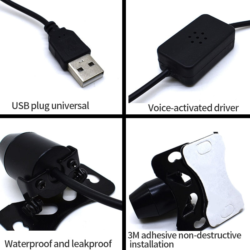 Light Projector Car Decoration Light USB LED Starry Sky Star DJ RGB Laser Projector Music Sound Remote Control Auto Car Styling - V.I.P Digital Presence