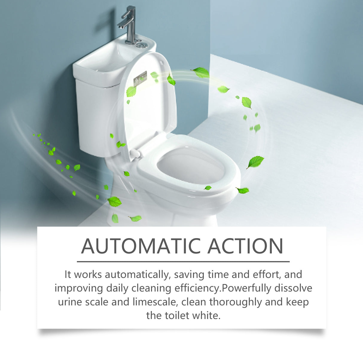 Toilet Cleaning Sheet, Toilet Smell, Stain And Scale Cleaning Bubble Cleaning Sheet - V.I.P Digital Presence