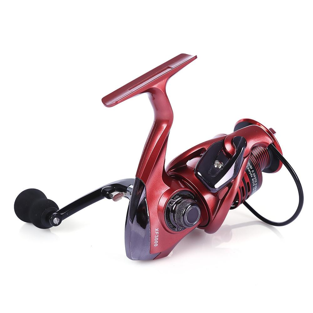 YUMOSHI 13+1BB Full Metal Spinning Fishing Reel 4.7:1/5.5:1 Gear Ratio Pesca Aluminum Spool Tackle With Foldable Handle