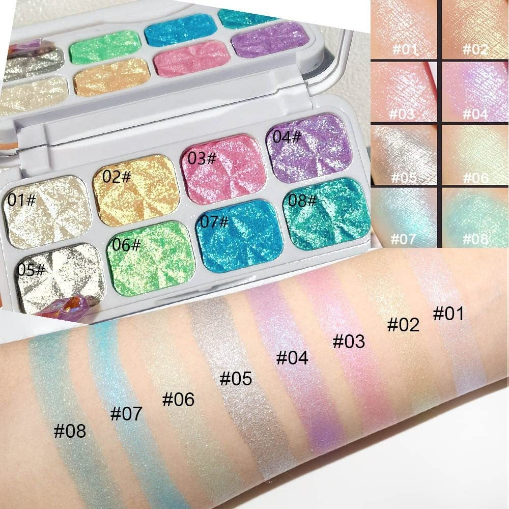 Macaron Chameleon 8 colors Eye Shadow Plate Eyes Makeup High Pigmented Matte Shimmer Eyeshadow - V.I.P Digital Presence