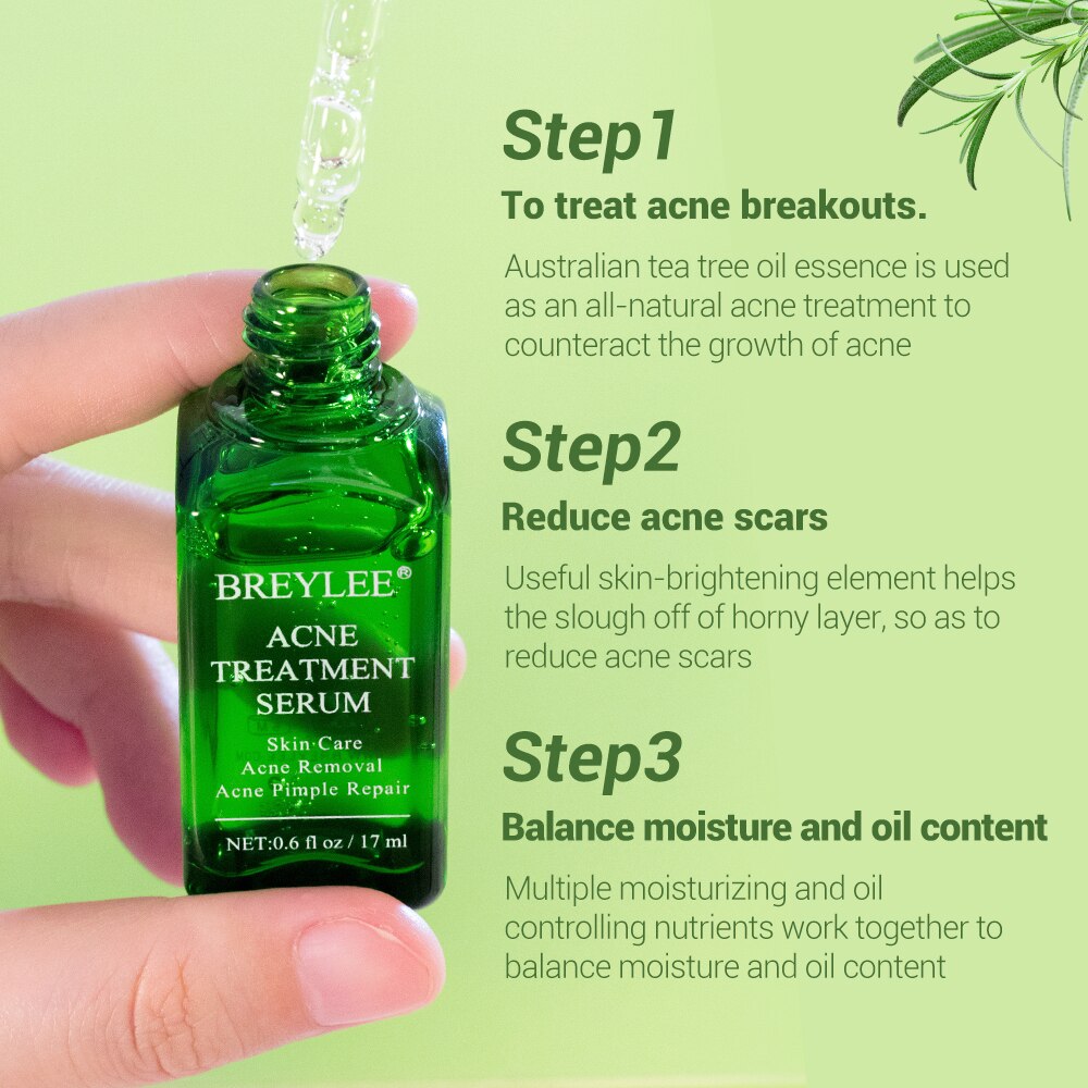 BREYLEE Acne Treatment Face Serum Mask Anti Acne Pimple Scar Remover Moisturizing Whitening Skin Care Facial Essence Cream 17ml - V.I.P Digital Presence