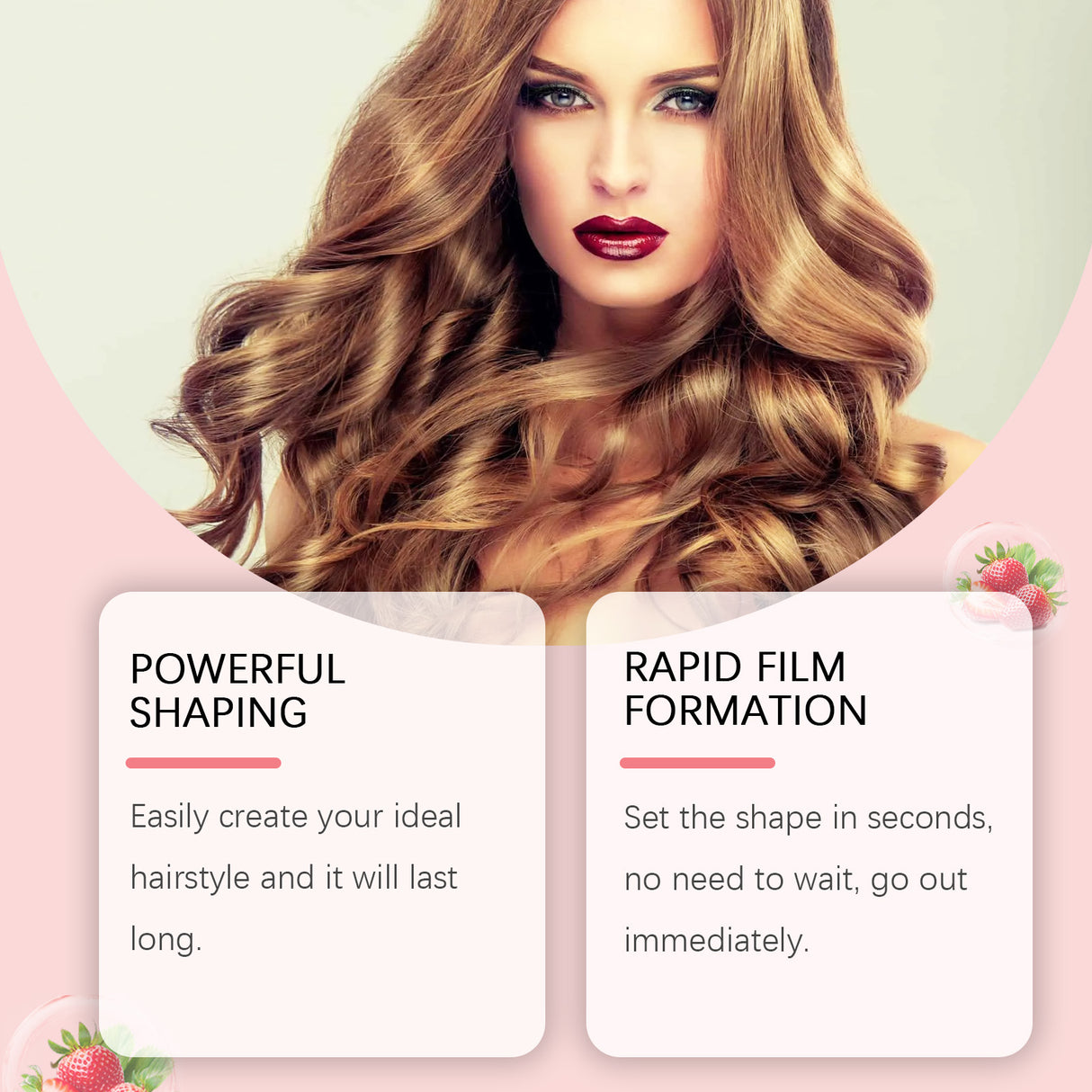 Strawberry Curl Styling Gel Leave-In Hair Volumizing Long-Lasting Shape Nourishing Repair Styling Cream - V.I.P Digital Presence