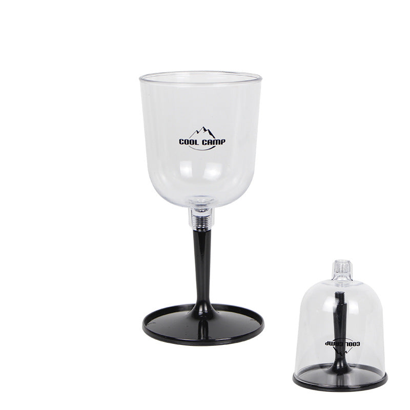 Outdoor Camping Red Wine Cup Shatterproof Plastic Stemware Detachable Portable Wine Cup Champagne Cup - V.I.P Digital Presence
