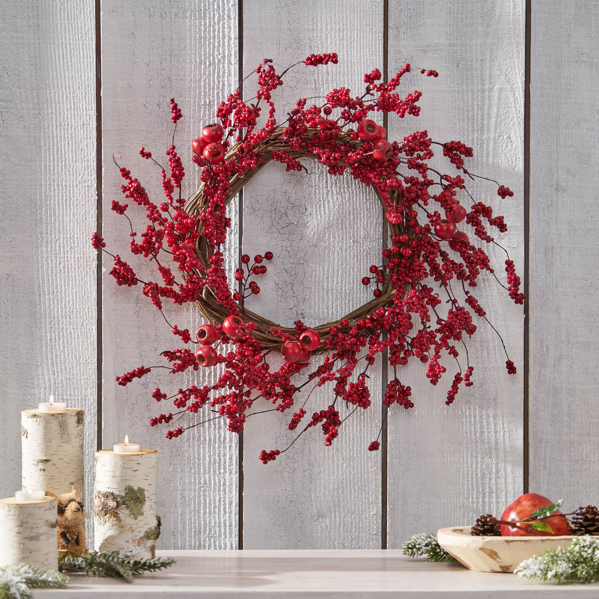 23.5" WP MIXED BERRY WREATH - V.I.P Digital Presence