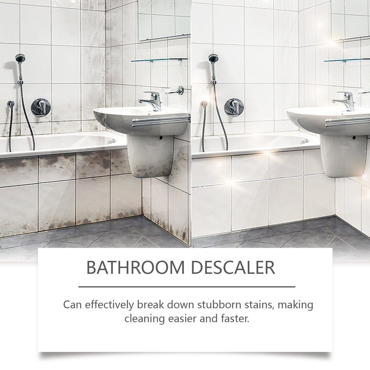 Bathroom Sink Stainless Steel Cleaner Shower Room Glass Scale Decontaminating Cleaner Bathtub - V.I.P Digital Presence