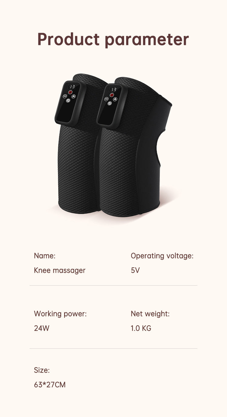 Electric heating knee massage instrument, vibration moxibustion, shoulder and elbow joint pain, hot compress knee massager for old cold legs - V.I.P Digital Presence