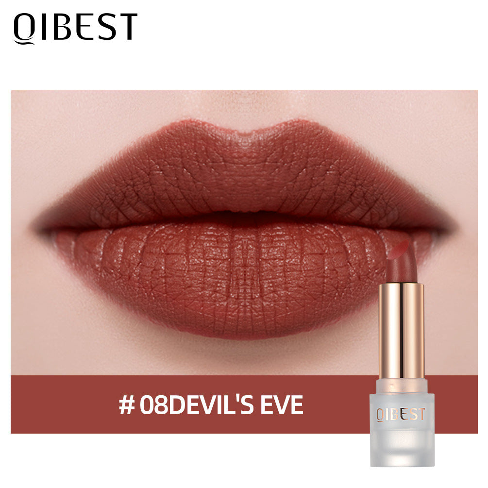 QIBEST Lipstick Velvet Matte Lipstick Not Easy To Fade Easy To Color Matte Lipstick - V.I.P Digital Presence