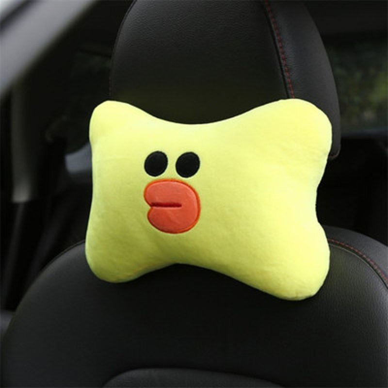 Cute Cartoon Car Headrest Pillow Brown Bear Car Neck Rest Support Automotive Interior Seat Cushion Car Accessories Car Styling - V.I.P Digital Presence
