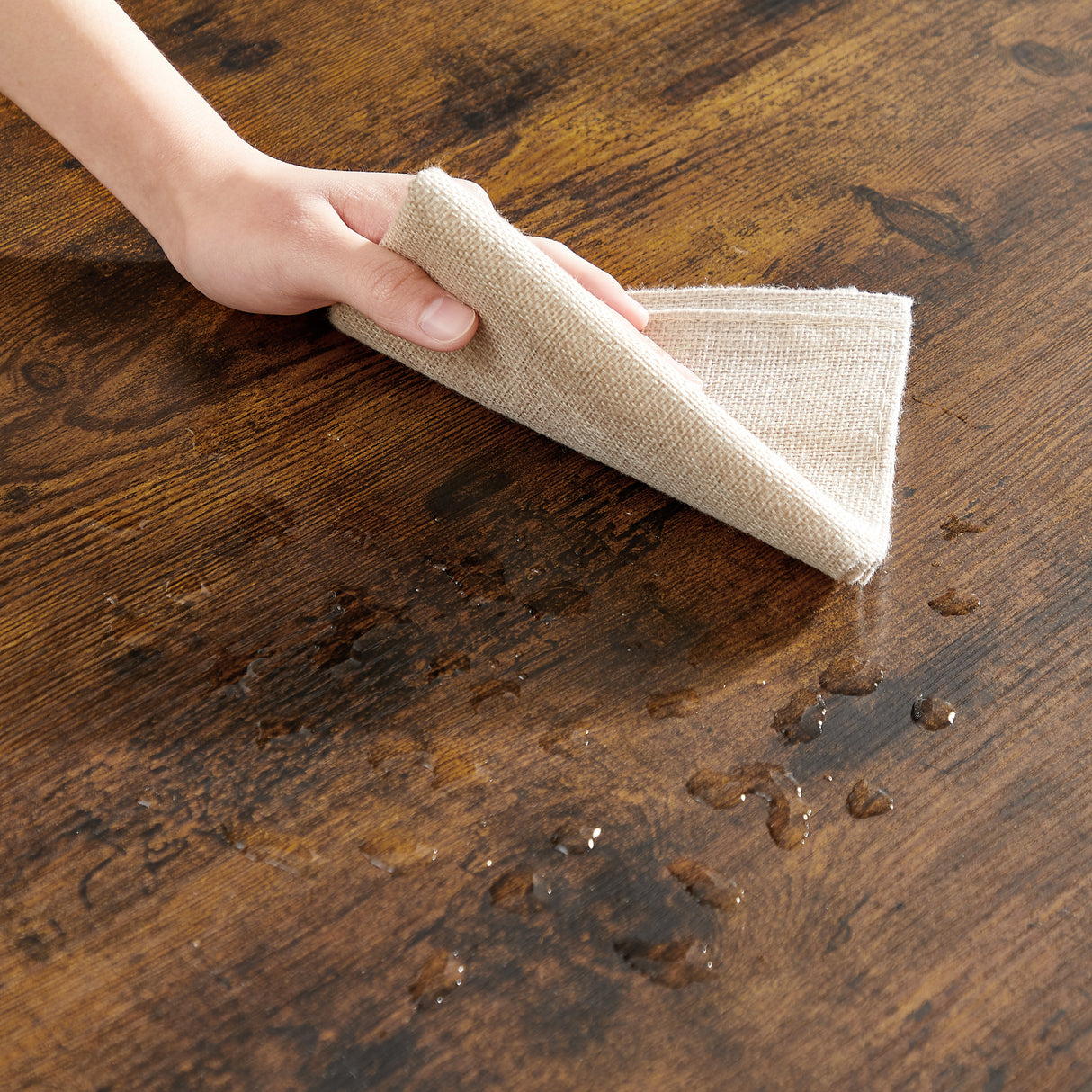 Bar Table Set Square Bar Table with 2 Bar Chairs Industrial Style Bar Chairs for Kitchen Breakfast Table Rustic Brown and Black