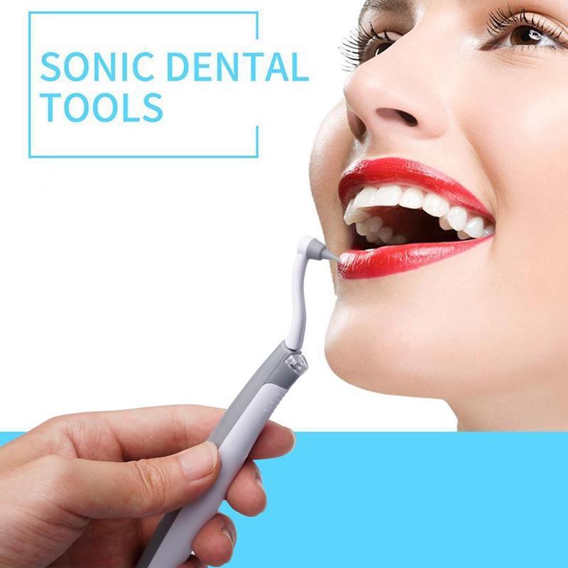 Electric Sonic Pic Tooth Stain Eraser Plaque Remover Dental Cleaning Tool Kit Tooth Teeth Whitening Sonic Tooth Pic - V.I.P Digital Presence