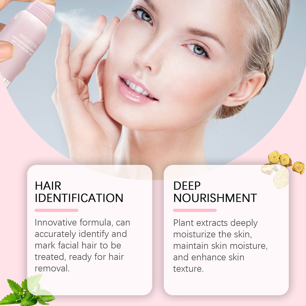 Jaysuing100ml Hair Identifier Spray For Face Shaving Mild Formula Face Spray Hair Removal Effective Spray Hair Remover Face Hair - V.I.P Digital Presence