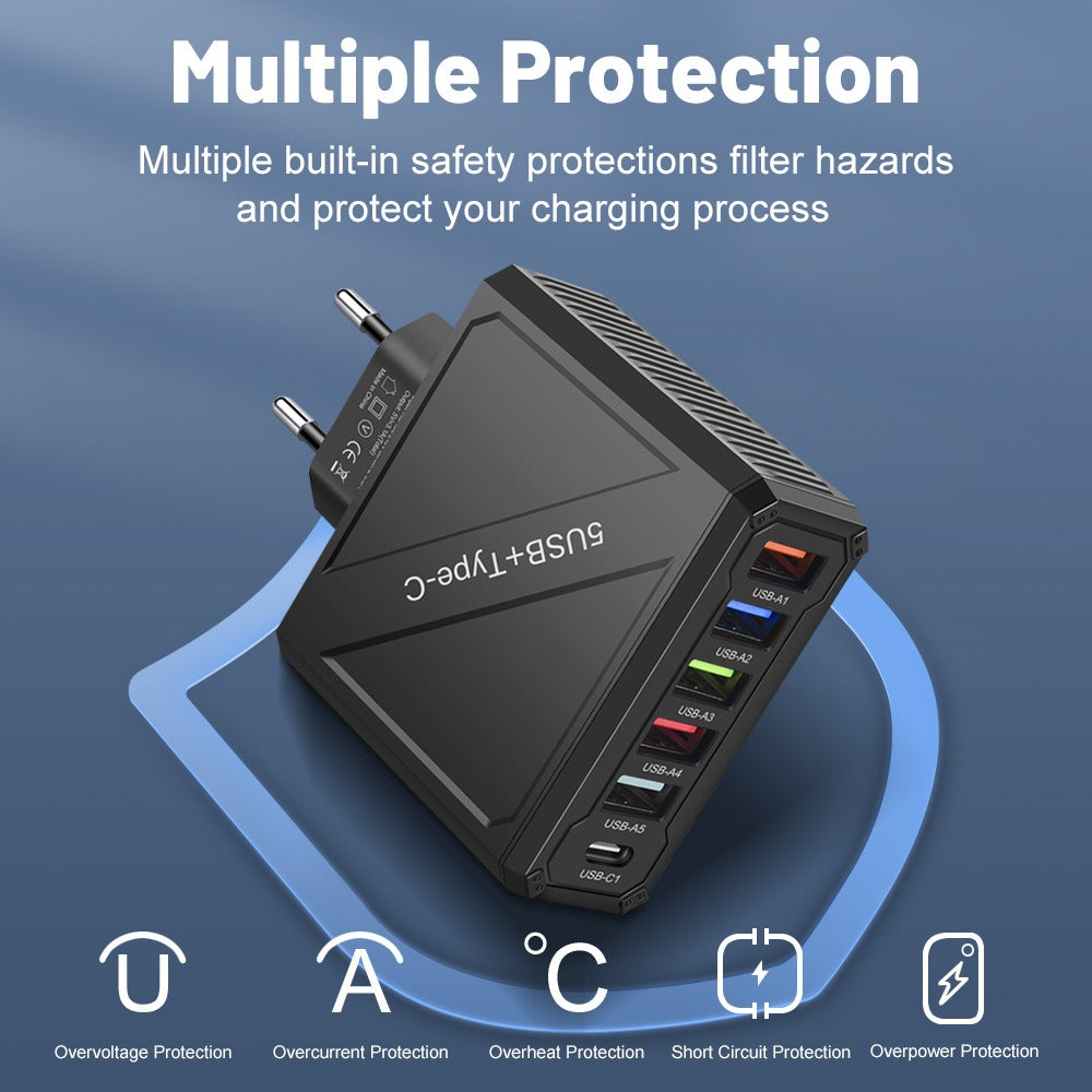 5USB Charger mobile phone charger charging head - V.I.P Digital Presence