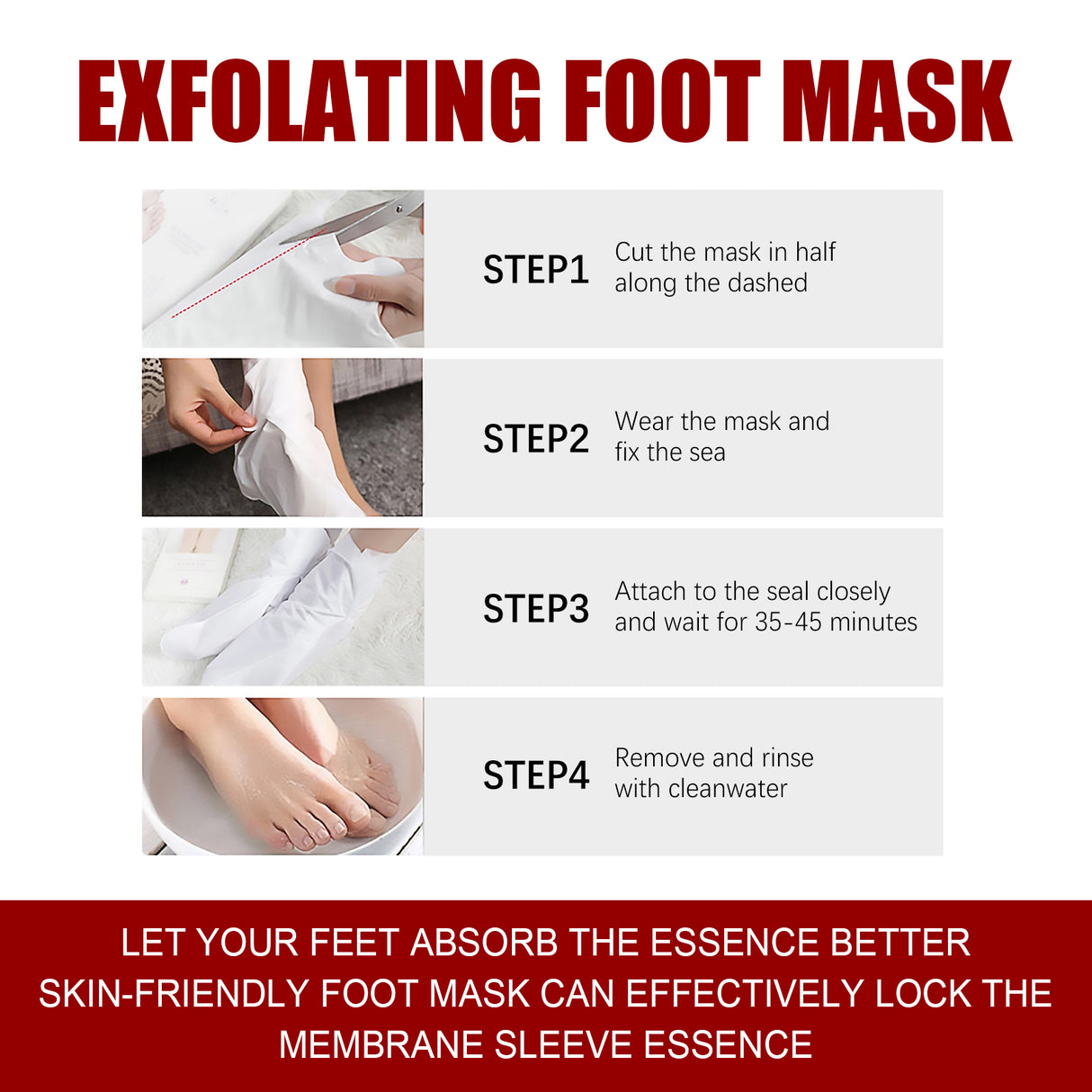 Exfolating Foot Mask, Tender Skin To Moist Calluses To Exfoliate Dead Skin Hydrating Foot Care - V.I.P Digital Presence