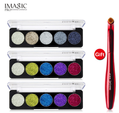 IMAGIC Glitter Eye Shadow Palette Buy 3 Get 1 Gift 3pcs/set 5 Colors Glitters - V.I.P Digital Presence