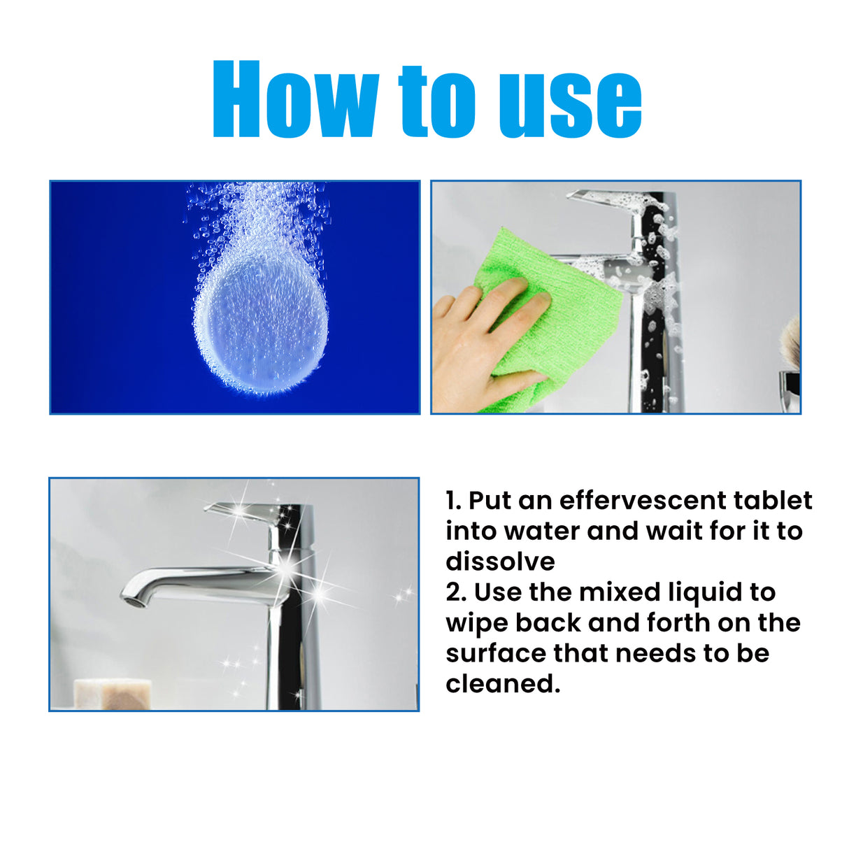 Bathroom Multifunctional Cleaning Tablets, Bathroom Decontamination Fragrance Bathtub Scale Household Cleaning Tablets - V.I.P Digital Presence