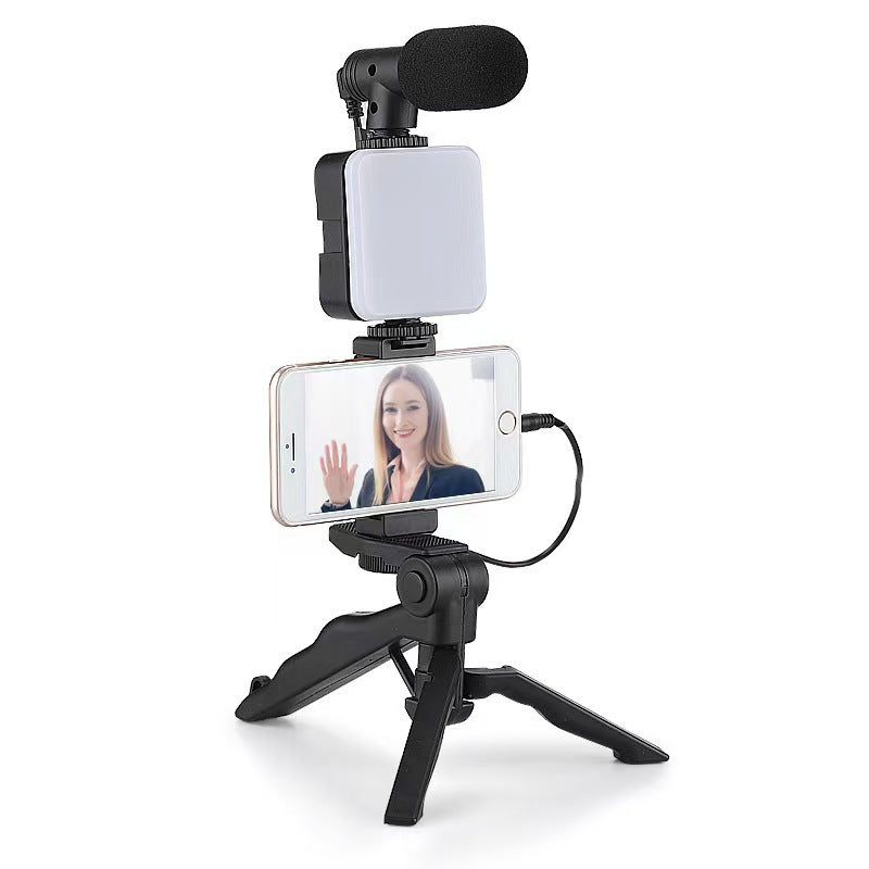 Desktop Beauty Leg Pocket Fill Light with Microphone Set Single Reflex Conference Lamp Handheld Photography with Microphone - V.I.P Digital Presence