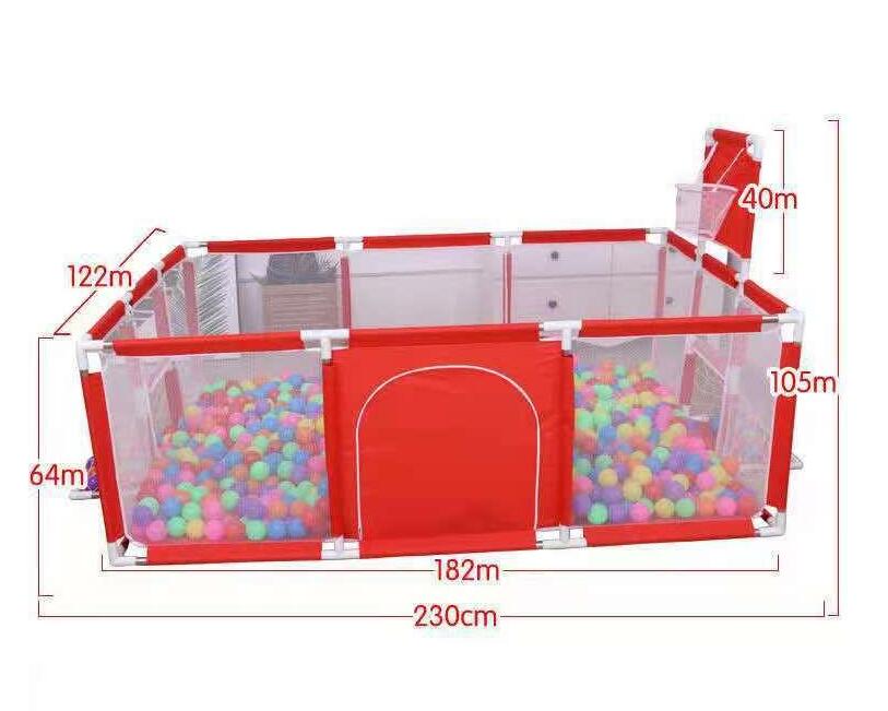 Children's fence baby basketball fence safety stainless steel playpen children's ball pit baby indoor playground baby park fence - V.I.P Digital Presence