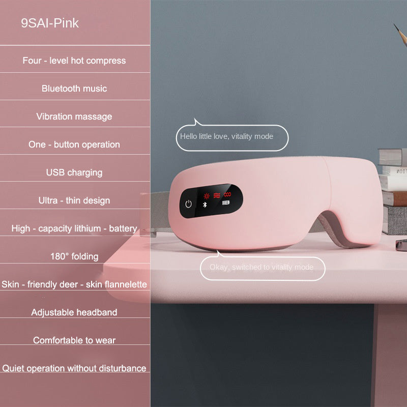 Eye massager airbag vibration intelligent AI voice hot compress eye protection device - V.I.P Digital Presence