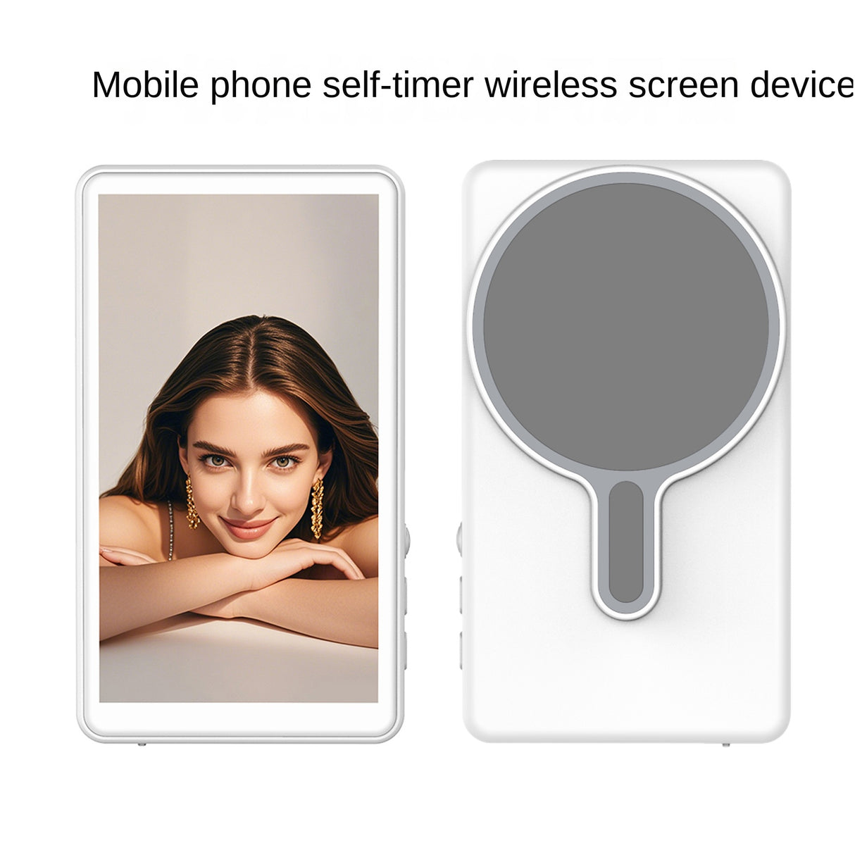 Wireless Screen Mirroring Device for Selfie and Live Streaming with Rear Camera Functionality - V.I.P Digital Presence