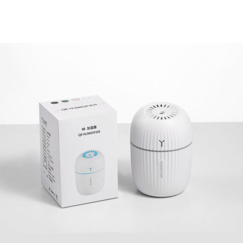 Ultrasonic Air Humidifier Household Moisturizing Spray Student Dormitory Car Humidification Aromatherap with LED Night Light - V.I.P Digital Presence