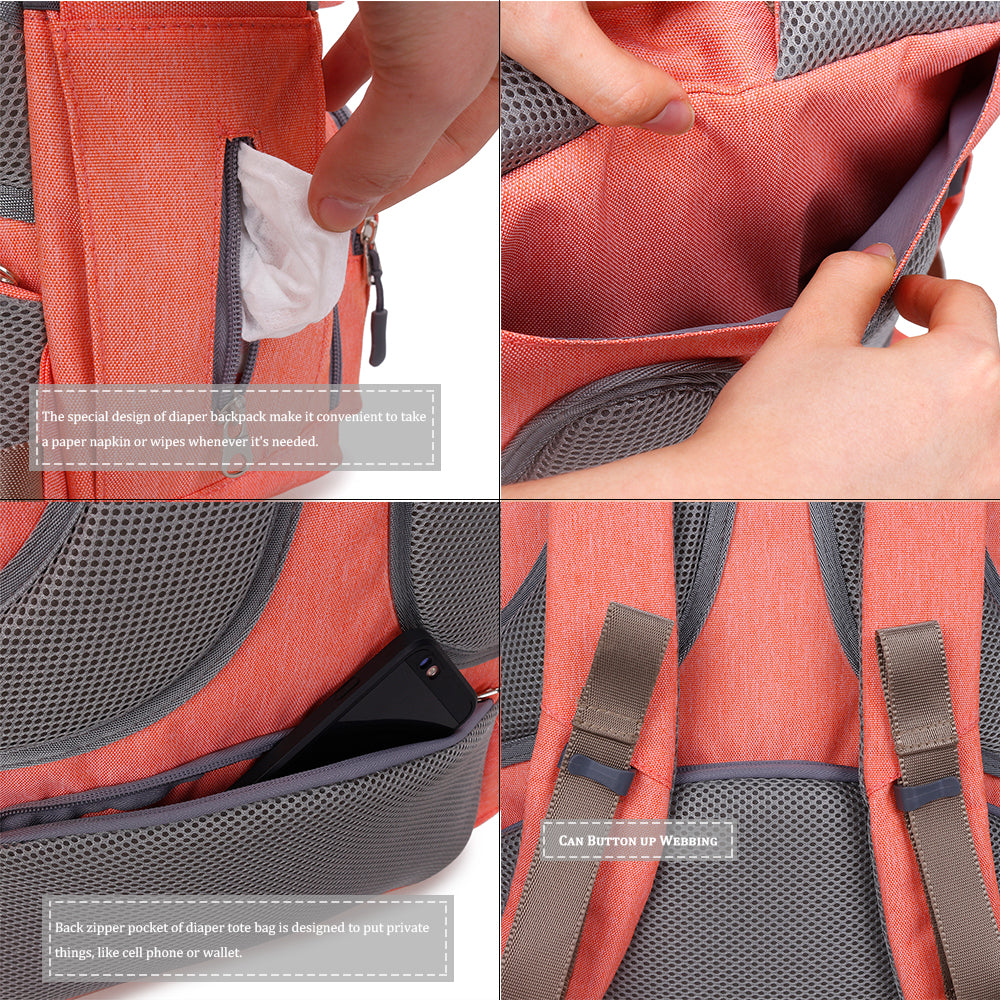 Nappy Bag Large Capacity Baby Diaper Bag Travel Backpack Waterproof knapsack - V.I.P Digital Presence