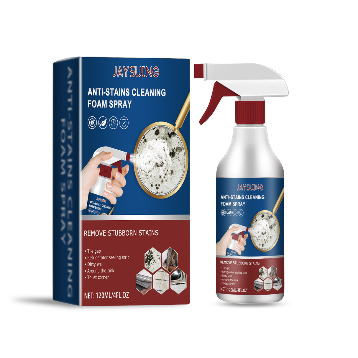 Bathroom Foam Cleaning Spray, Bathroom Wall Stain Removal Multi-Purpose Foam Cleaning Spray - V.I.P Digital Presence