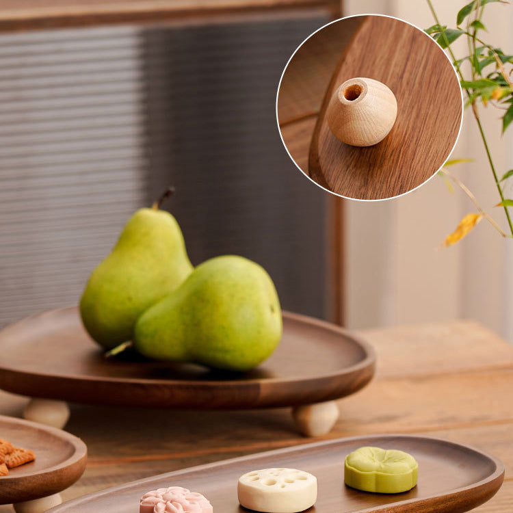 Rustic Wooden Tray Irregular Fruit Plate Dessert Plate Snack Home Storage Tray - V.I.P Digital Presence