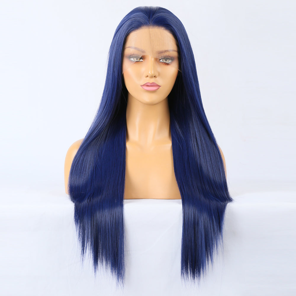 Straight Lace Front Wig Bone Straight Human Hair Wig Transparent Lace Frontal Wig Glueless Lace Front Human Hair Wigs - V.I.P Digital Presence