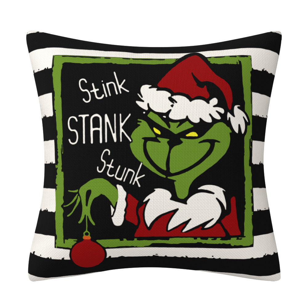 Greentown Cartoon Printed Christmas Pillow Cover Home Furnishings Cushion Sofa Pillowcase - V.I.P Digital Presence