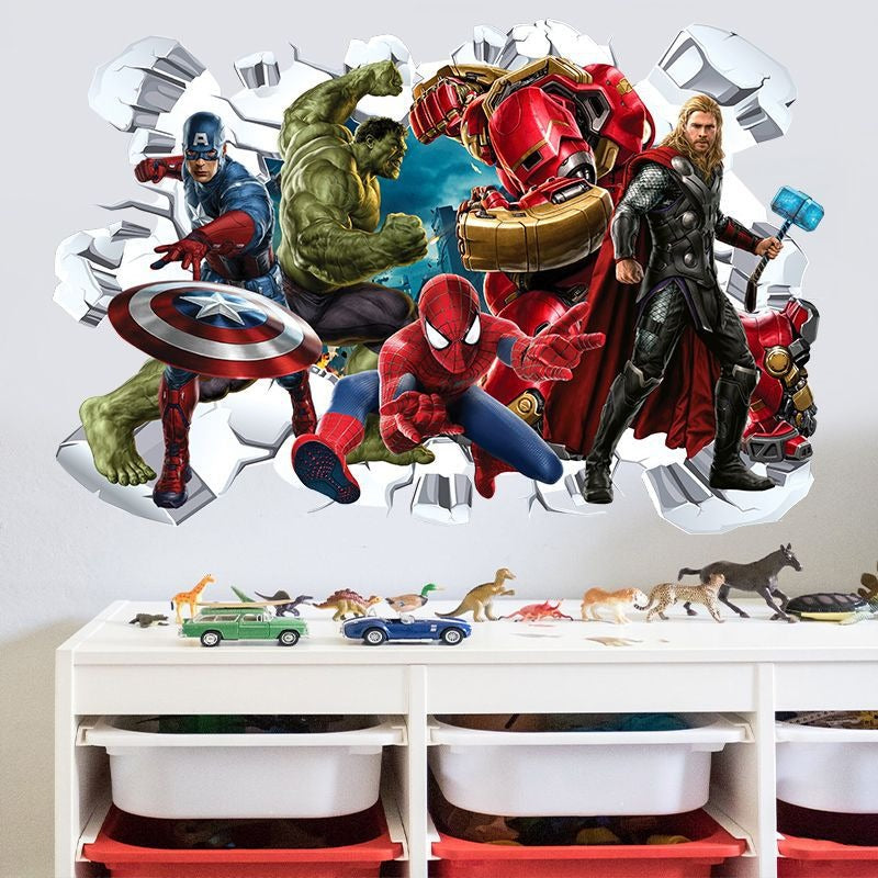 Marvel League of Legends Captain America Iron Man Batman Hulk Boy Bedroom and Living Room Decoration - V.I.P Digital Presence