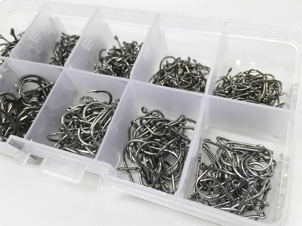 Rompin 500pcs/set mixed size #3~12 high carbon steel carp fishing hooks pack with hole with Retail Original box Jigging Bait - V.I.P Digital Presence