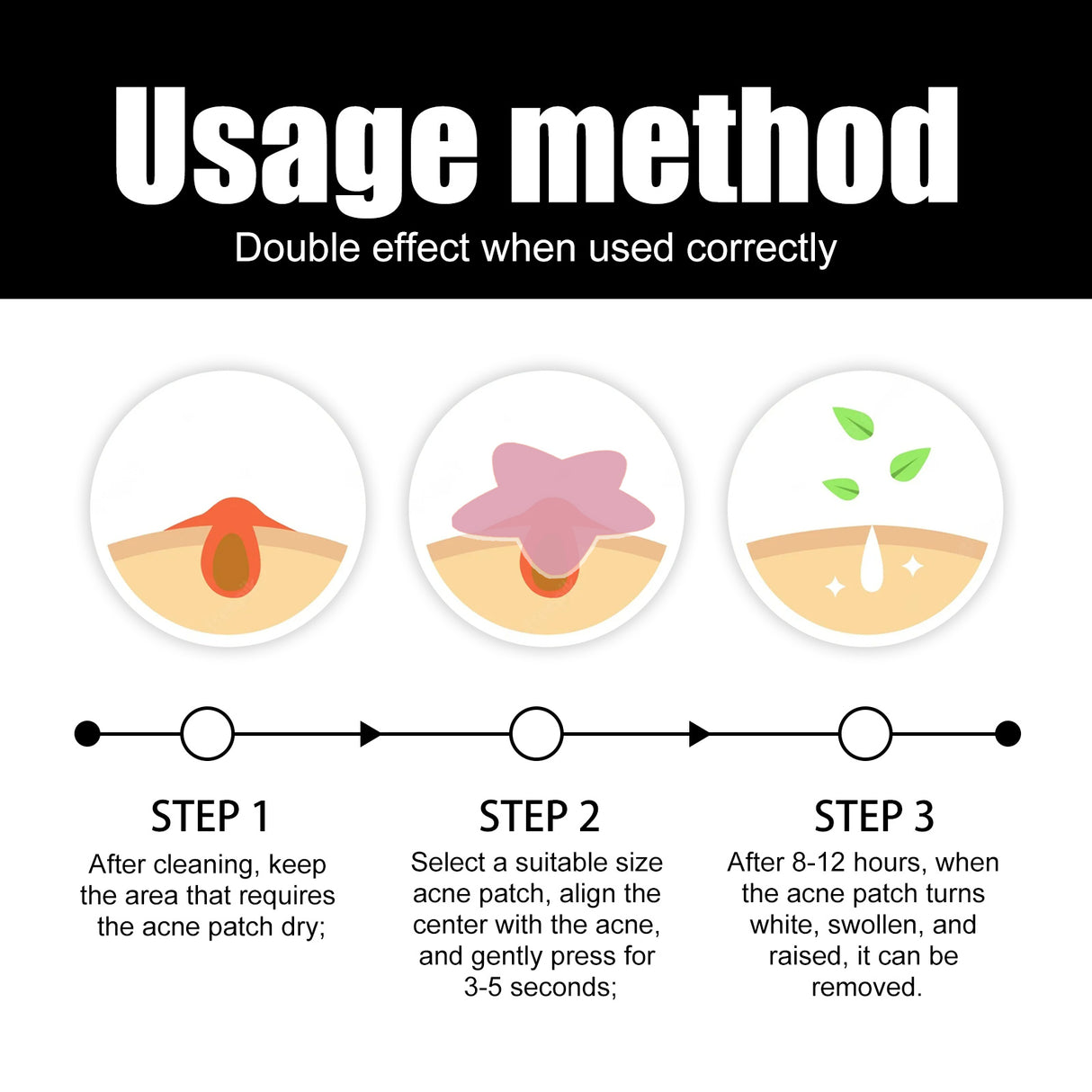 Acne Removal Protection Defense Patch, Color Profile-shaped Portable Invisible Cover Acne Patch - V.I.P Digital Presence