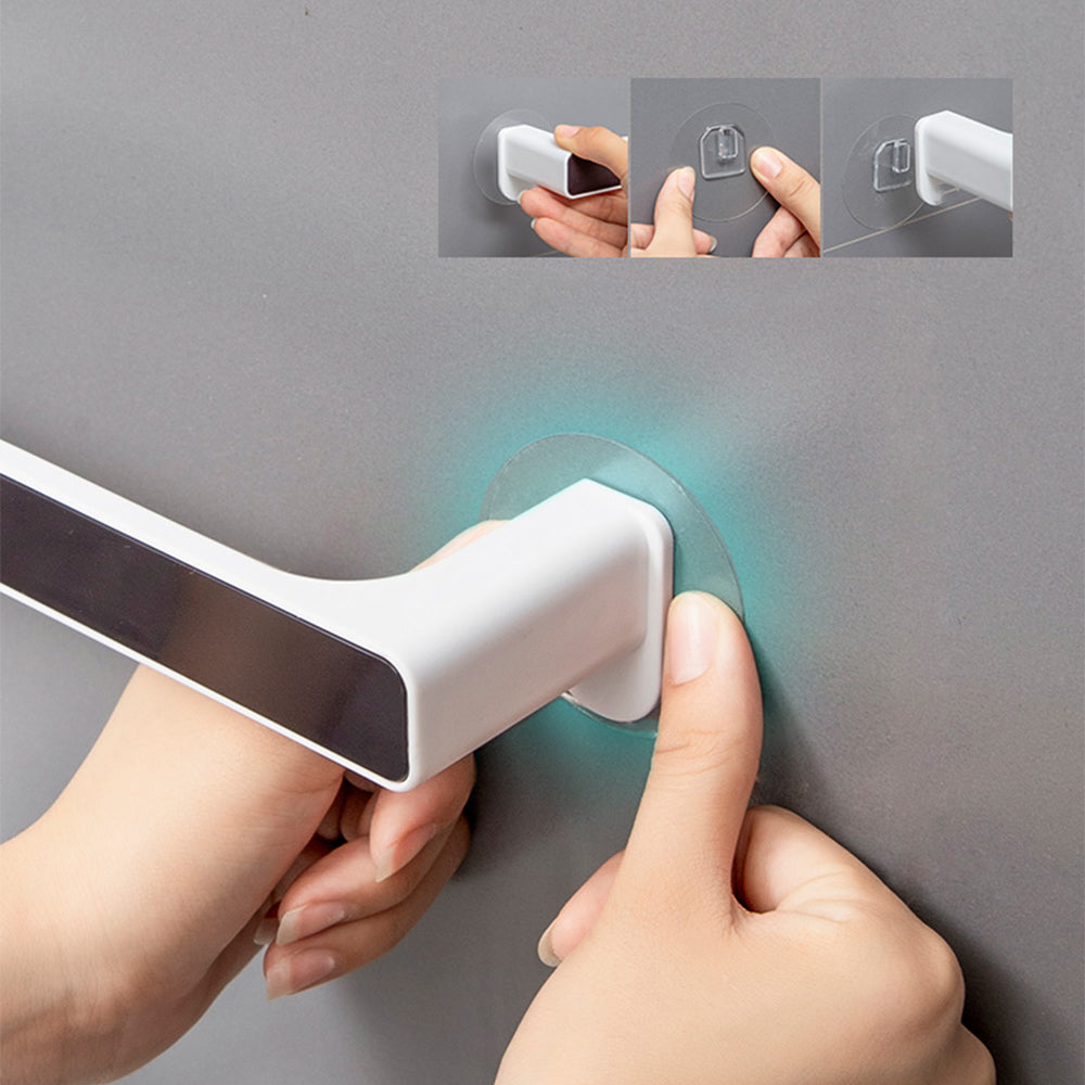 Towel Rack Punch Free Bathroom Bathroom Suction Cup Nordic Minimalist Creative Bath Towel Rack Rack Wall-Mounted Towel Bar - V.I.P Digital Presence