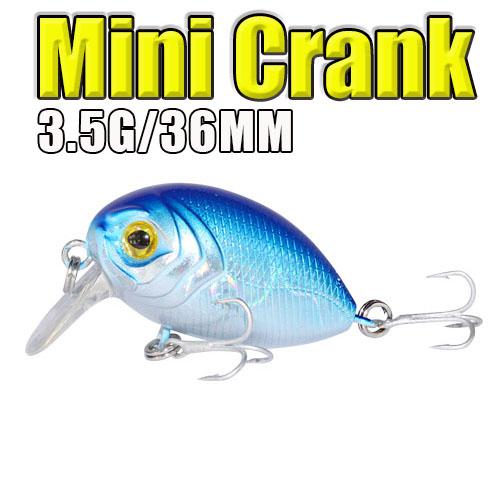 AFISHLURE 36mm 3.5g Crank Bait Hard Plastic Artificial Fishing Lure Fake carp Pesca Wobbler Leurre Peche Isca