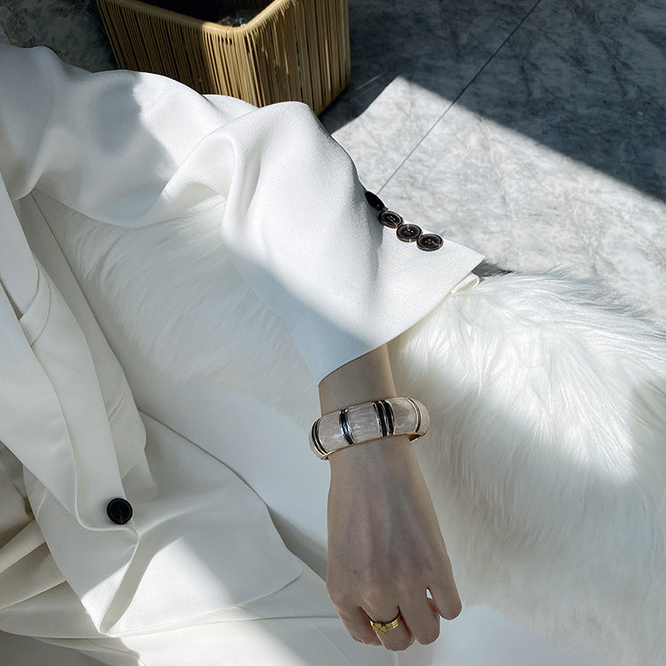 Bracelet Retro Fashion Drip Oil Double Color Simple Bamboo Knot Drum Spring - V.I.P Digital Presence