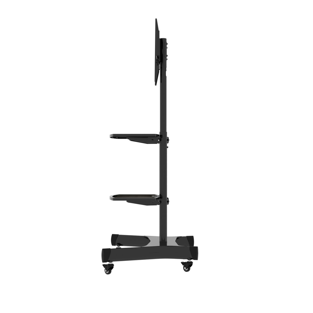 FANCO Universal Rotating TV Stand, suitable for 32-80 inch TVs, adjustable tilt height, maximum VESA 600x400mm (black) - V.I.P Digital Presence