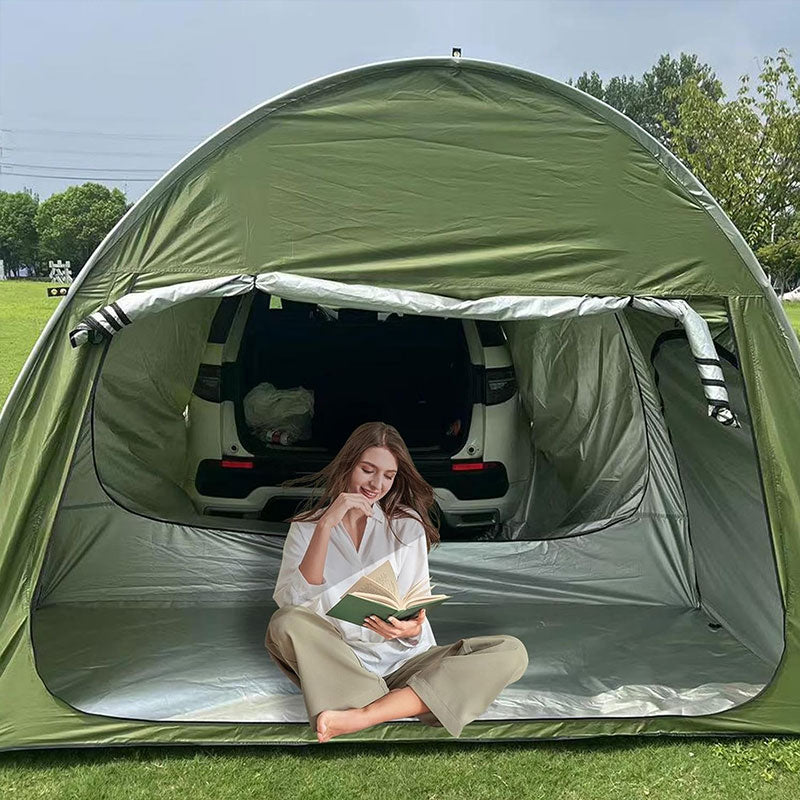 Outdoor car - trunk rear tent with canopy, sun - resistant camping equipment - V.I.P Digital Presence